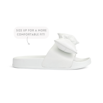 White Bowty Sliders