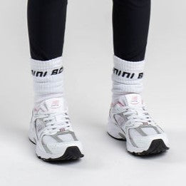 White & Black Aspire Sports Socks