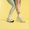 White & MulticolourTwirl Socks