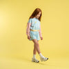 White & MulticolourTwirl Socks