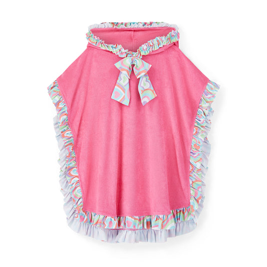 Pink Bubbles Hooded Towel