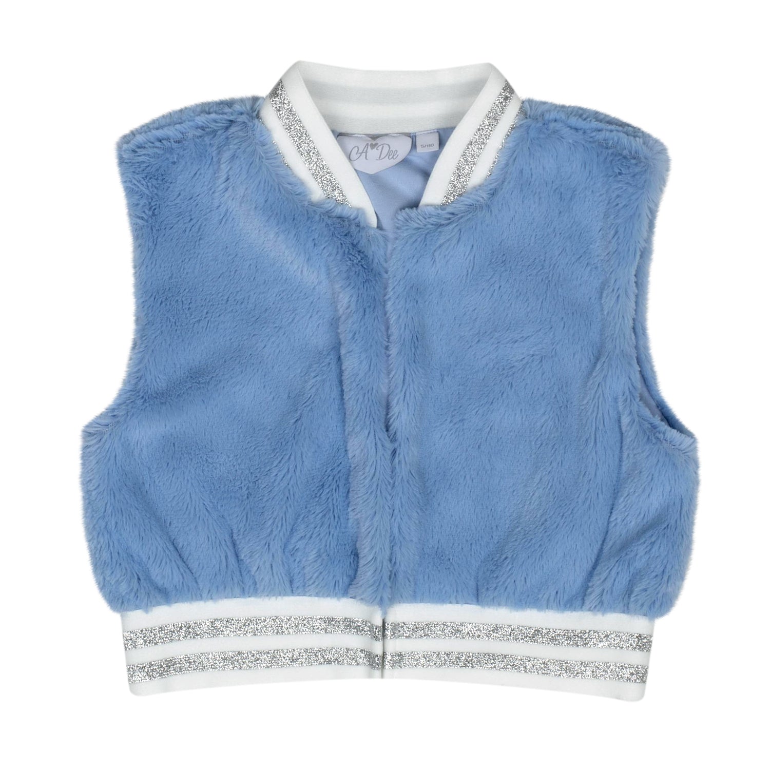 Blue Pheonix Faux Fur Gilet – Picture Book Fashion