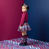Navy Alessandra Knee High Socks