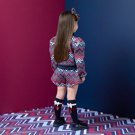 Navy Astrid Knee High Socks