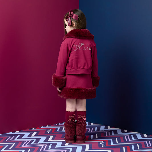 Burgundy Ariah Bow