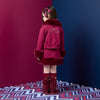 Burgundy Ariel Knee High Socks