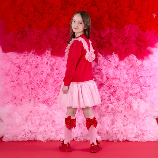 Pink Lucy Knee High Socks