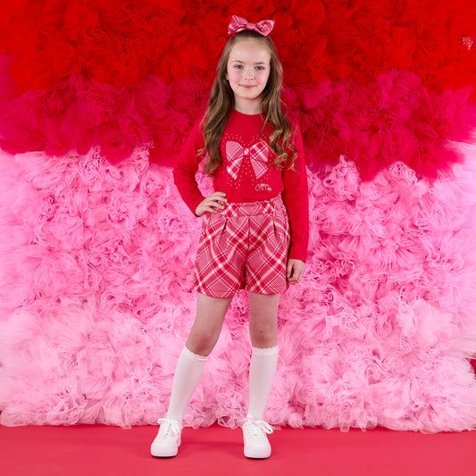 Red Lexi Shorts Set