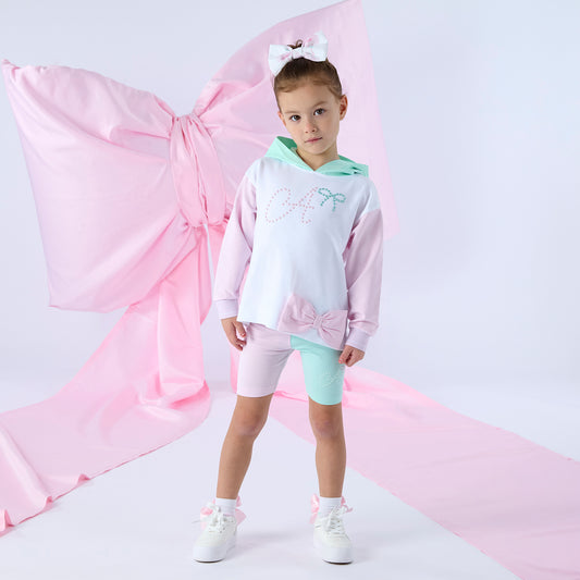 White Reese Cycling Short Set
