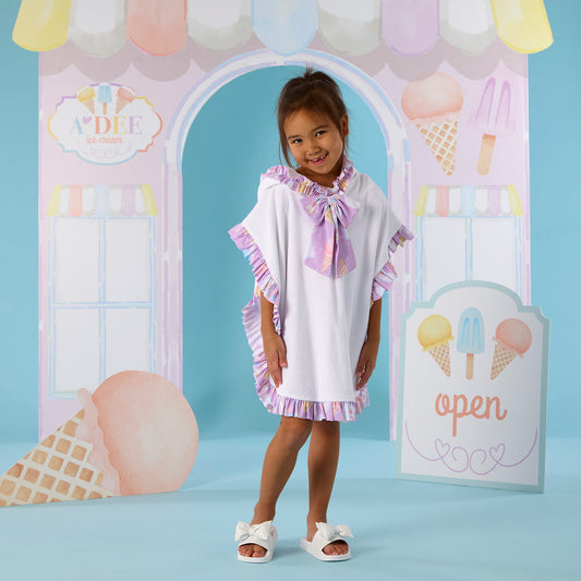 White Rosie Hooded Towel