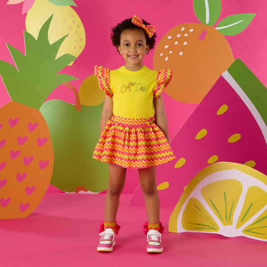 Yellow Tiffany Skort Set