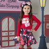 Red Roxy Skirt Set