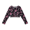Black Power Crop Top