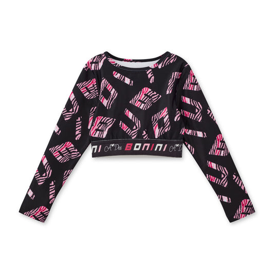 Black Power Crop Top