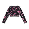 Black Power Crop Top