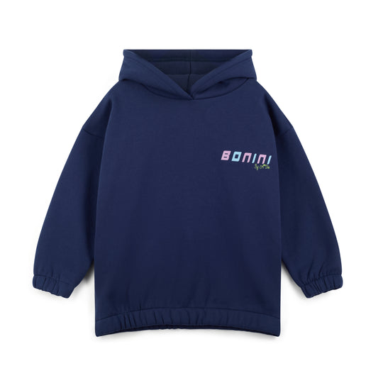 Navy Sparkle Oversized Hoodie