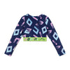Navy Power Crop Top