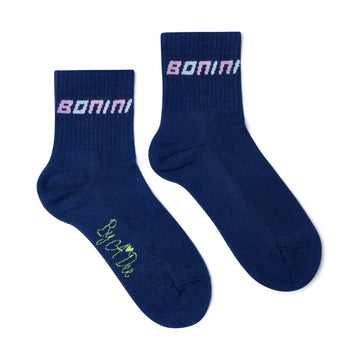 Navy Twirl Sports Socks