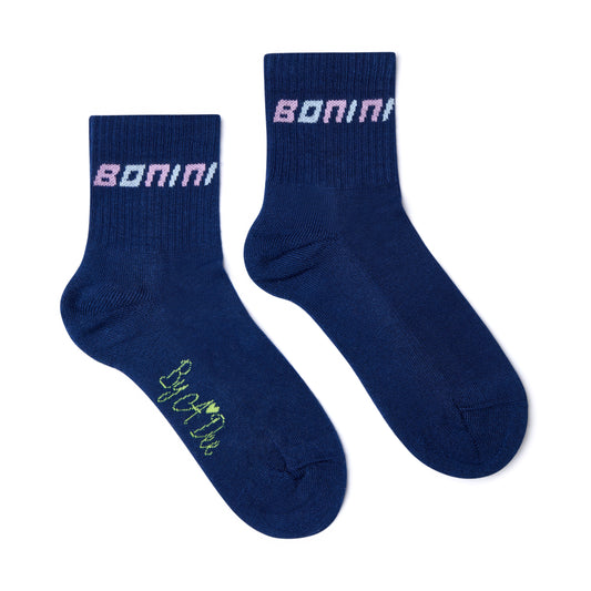 Navy Twirl Sports Socks