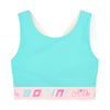 Blue Flex Crop Top