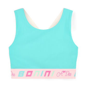 Blue Flex Crop Top