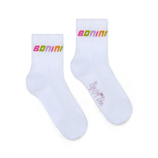 White Twirl Socks
