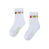 White Twirl Socks