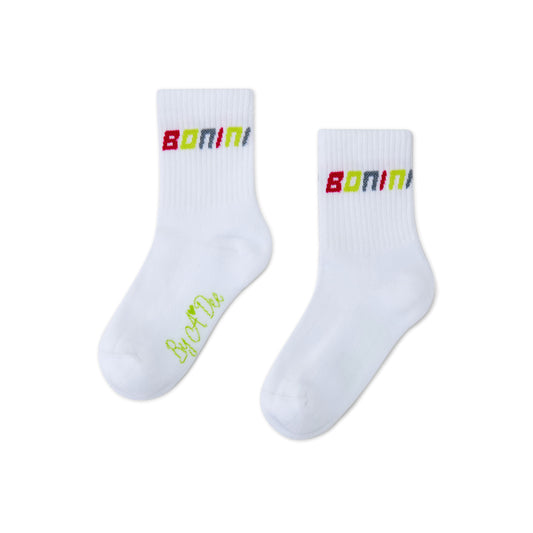 White Twirl Socks