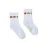 White Twirl Socks