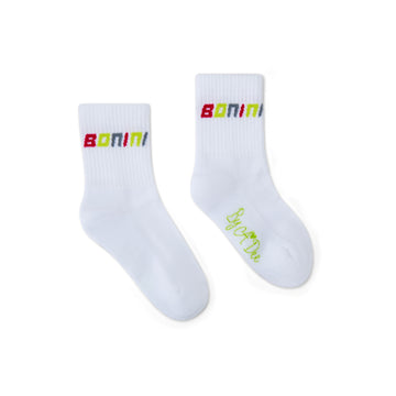 White Twirl Socks