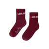 Burgundy Twirl Socks