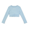 Blue Aspire Long Sleeve Crop Top