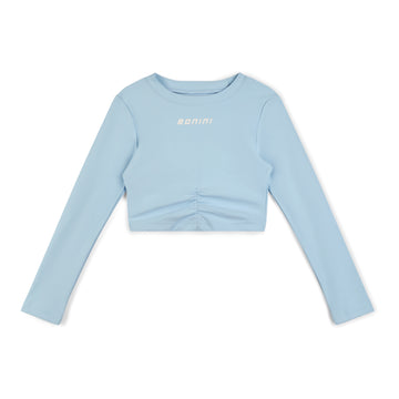 Blue Aspire Long Sleeve Crop Top