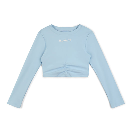 Blue Aspire Long Sleeve Crop Top