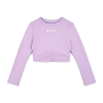 Lilac Aspire Long Sleeve Crop Top