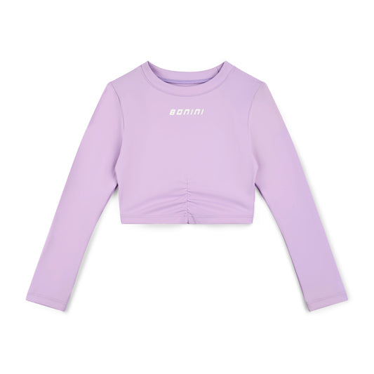 Lilac Aspire Long Sleeve Crop Top