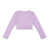 Lilac Aspire Long Sleeve Crop Top