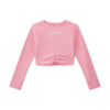Pink Aspire Long Sleeve Crop Top