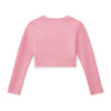 Pink Aspire Long Sleeve Crop Top