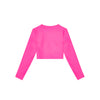 Pink Aspire Long Sleeve Crop Top