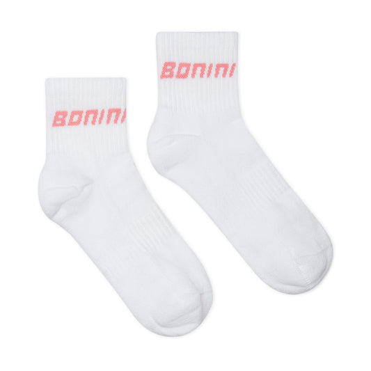 White & Pink Aspire Sport Socks