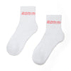 White & Pink Aspire Sport Socks