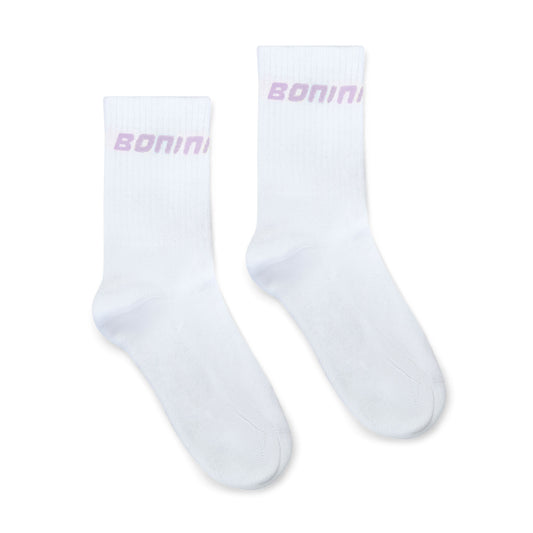 White & Lilac Aspire Sport Socks