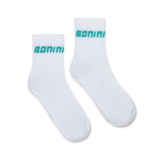 White & Mint Aspire Sport Socks