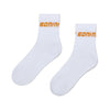 White & Orange Aspire Sport Socks