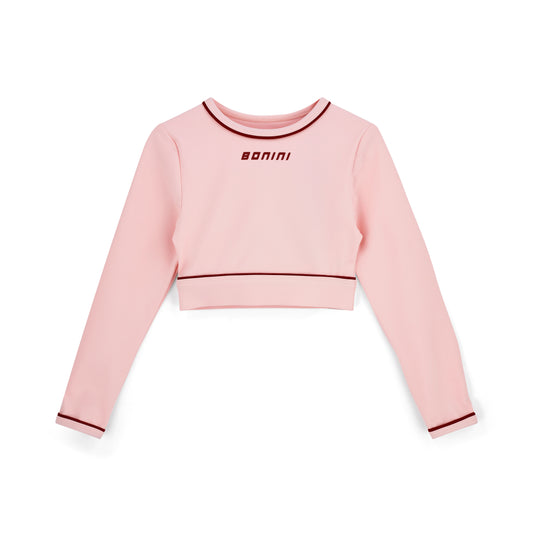 Pink Revive Long Sleeve Crop Top