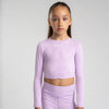Lilac Aspire Long Sleeve Crop Top