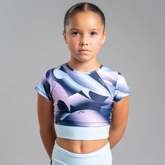 Blue Energy Crop Top