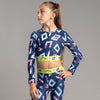 Navy Power Crop Top