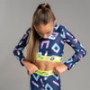 Navy Power Crop Top